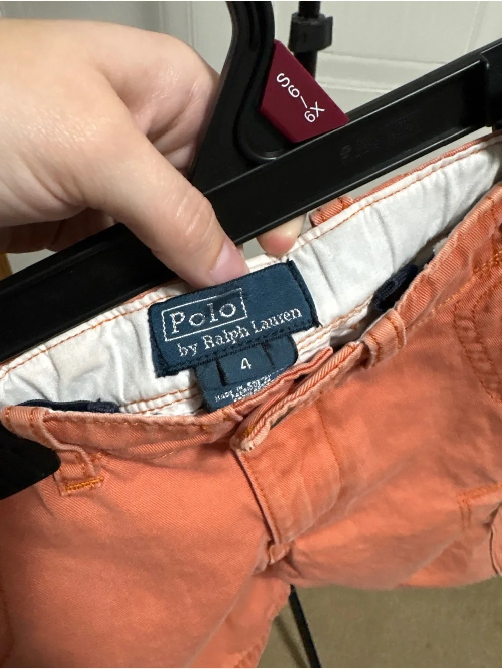 Ralph Lauren Coral Cargo Shorts for Boys